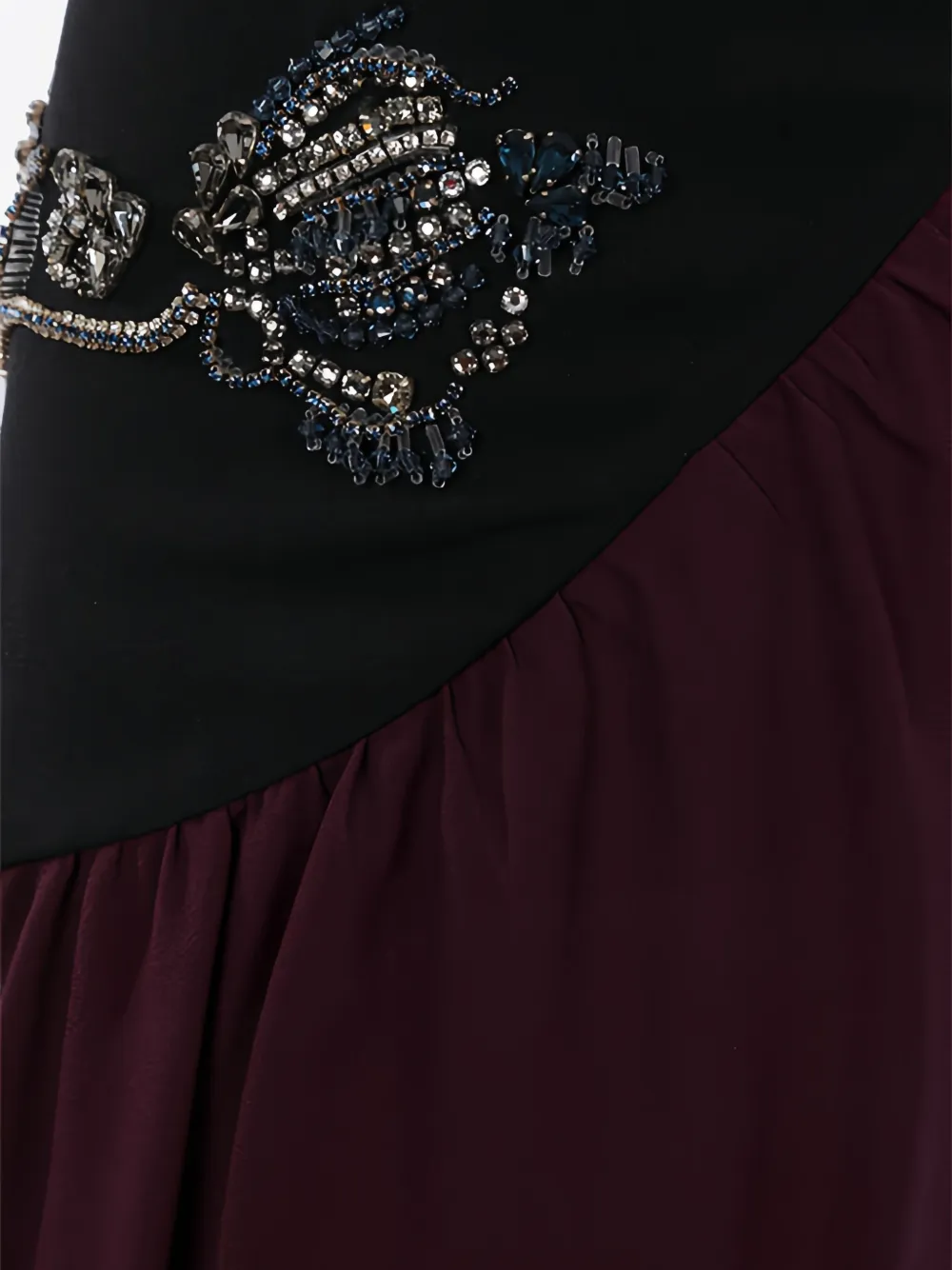 Prada crystal-embellished midi skirt Rood