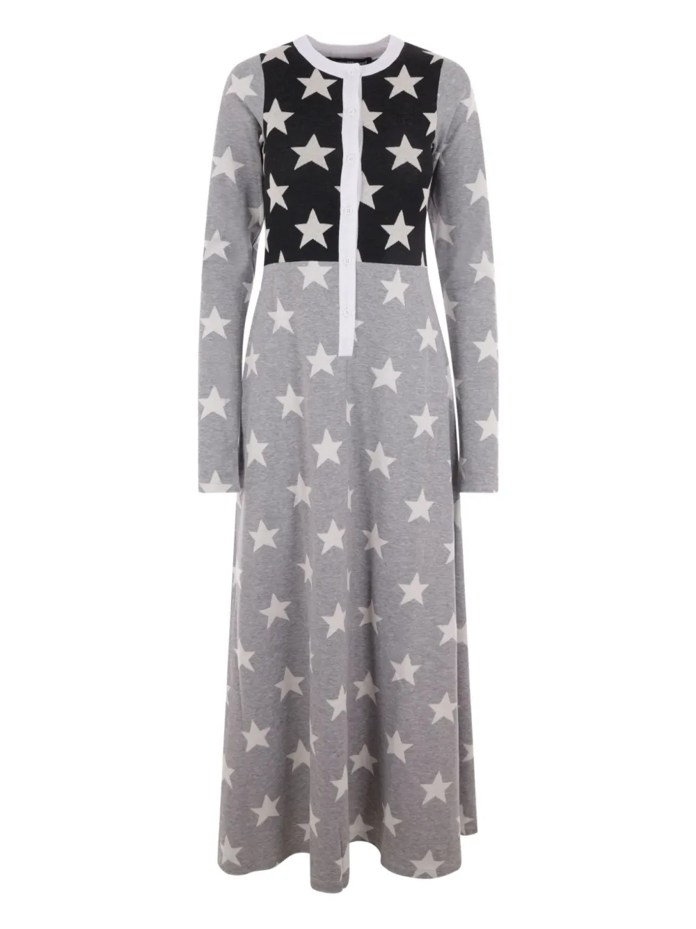 Reward If Found star-print button-front dress | Grey | Image 1