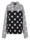 Reward If Found star-print polo top - Grey