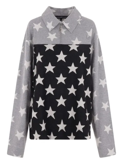 Reward If Found star-print polo top