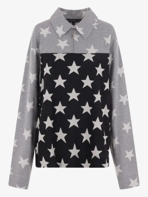 Reward If Found star-print polo top