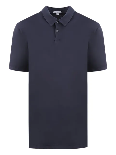 James Perse playera tipo polo con logo y dos botones