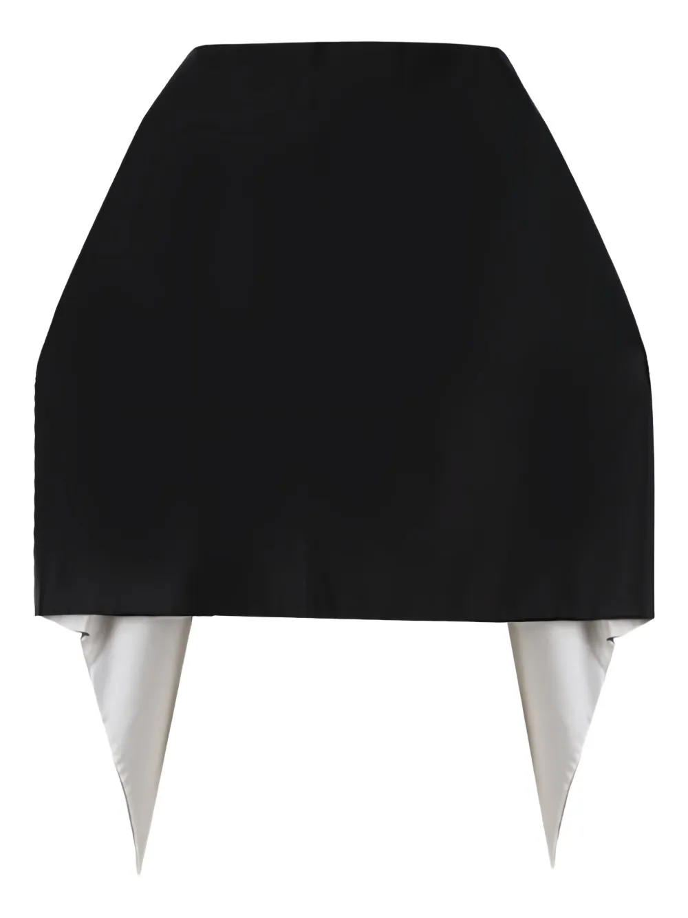 Prada arm-slits satin stole Zwart