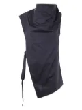 Nuur draped tie-detail blouse - Black