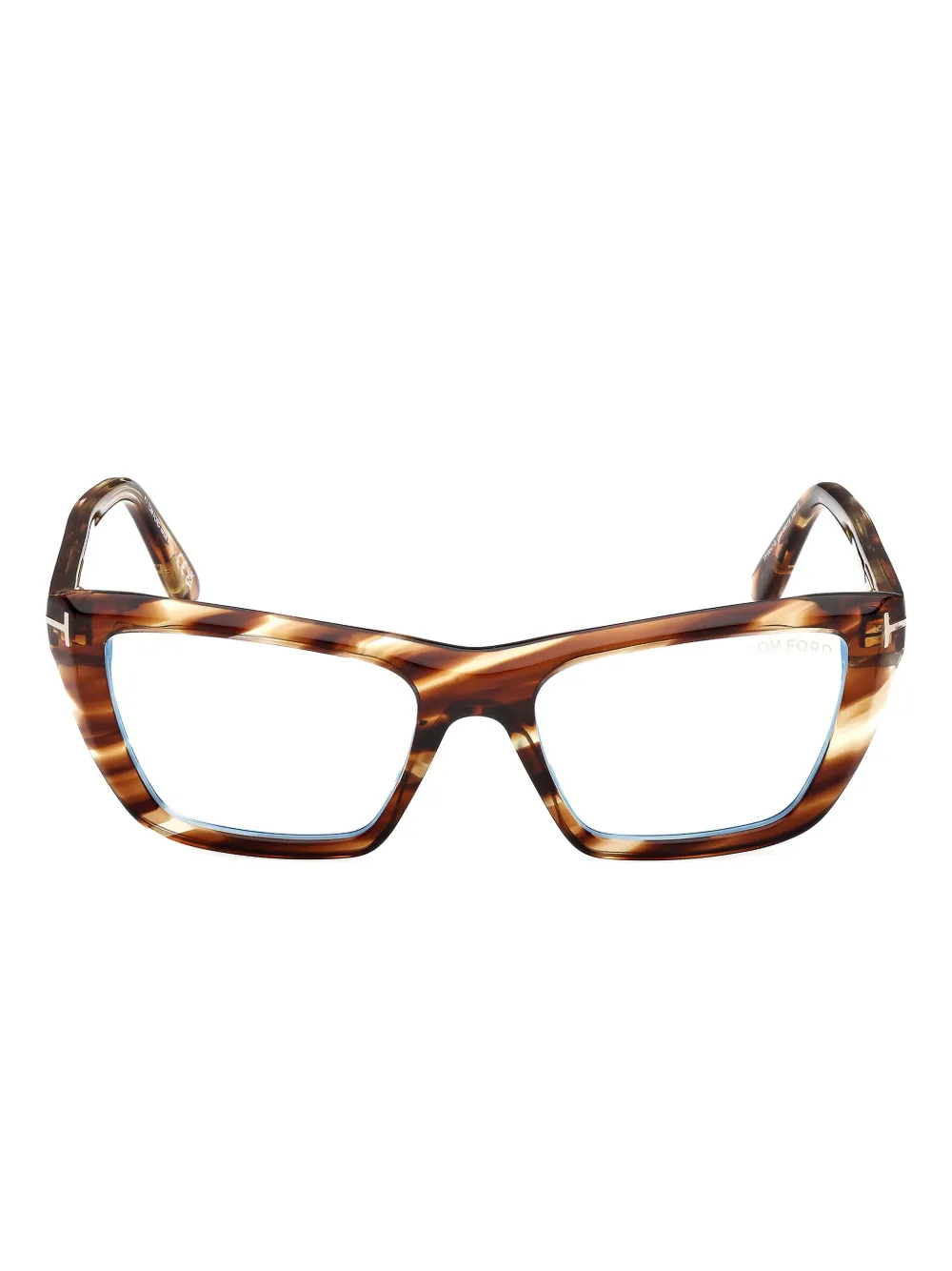 Tom Ford Tortoiseshell Square-frame Glasses In Brown