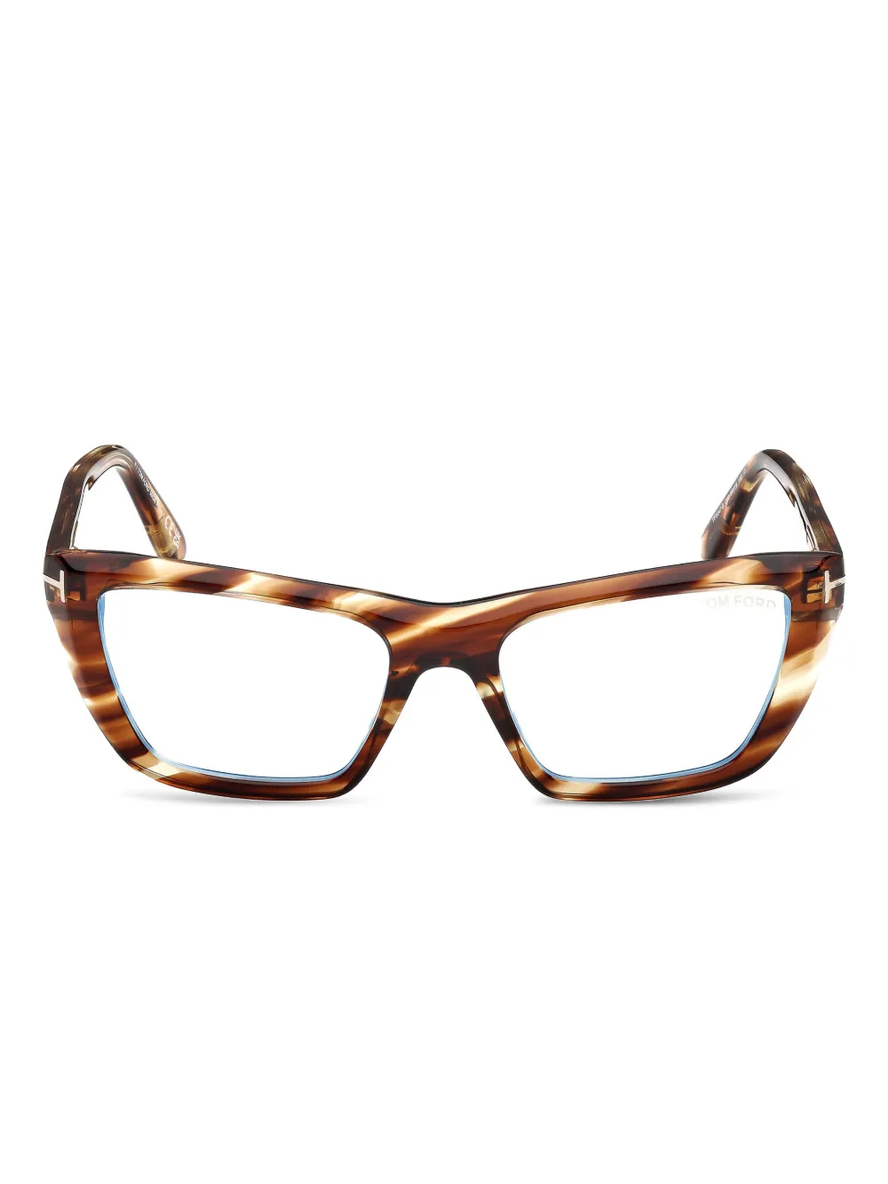 TOM FORD Eyewear tortoiseshell square-frame glasses | Brown | Image 1