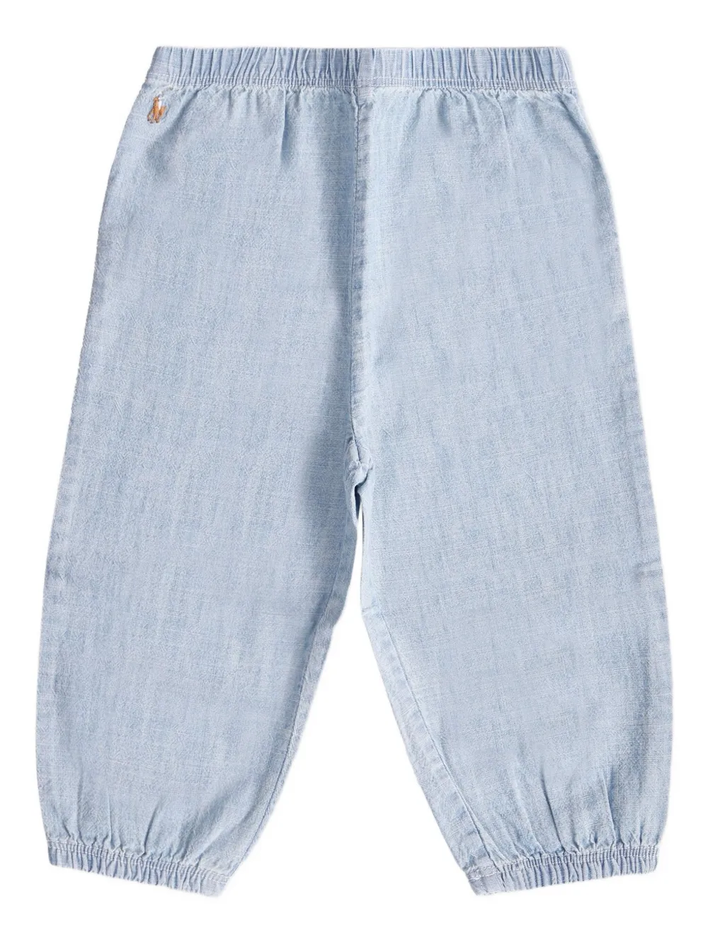 POLO RALPH LAUREN KIDS Katoenen chambray broek Blauw