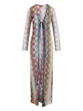 Missoni Zigzag-patterned cover-up - Neutrals