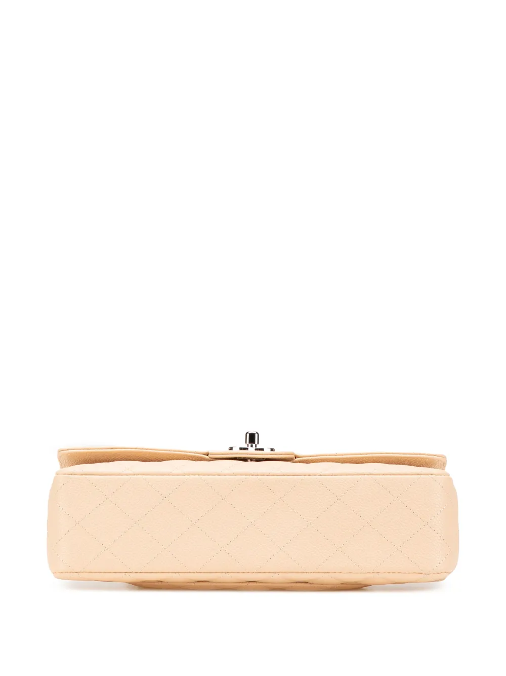 Pre-owned Chanel 2008-2009 Medium Classic Caviar Double Flap Shoulder Bag In Brown