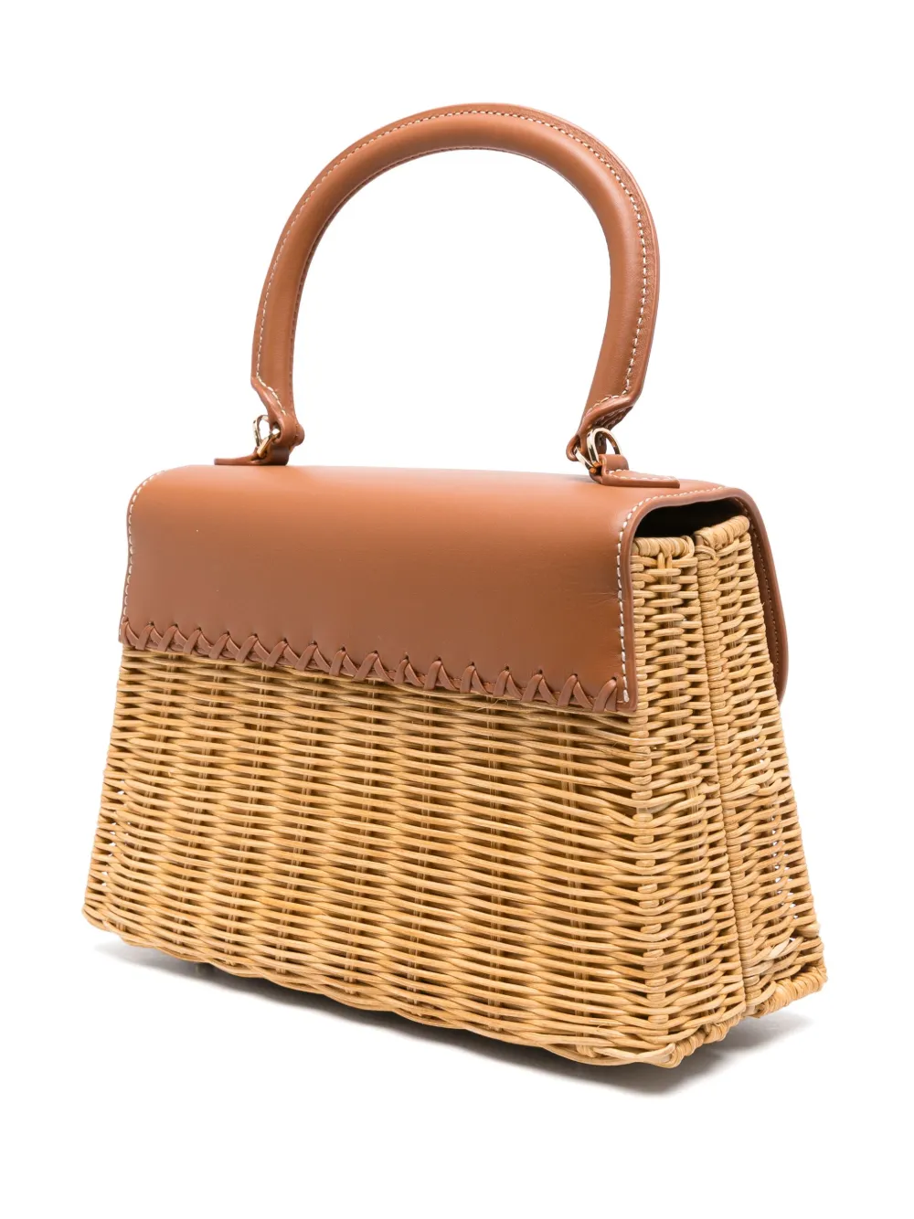 Self-Portrait Bow kleine shopper Beige