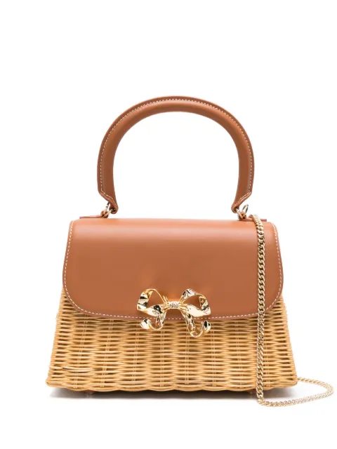 Self-Portrait mini Bow tote bag