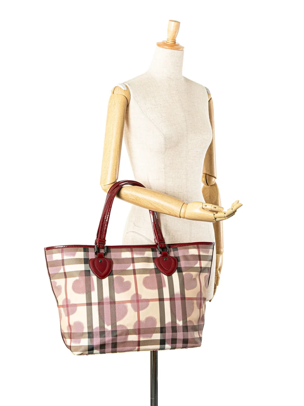 Burberry Pre-Owned 2000-2017 House Check Coated Canvas Hearts Gracie tote bag | Pre-Owned | Image 2