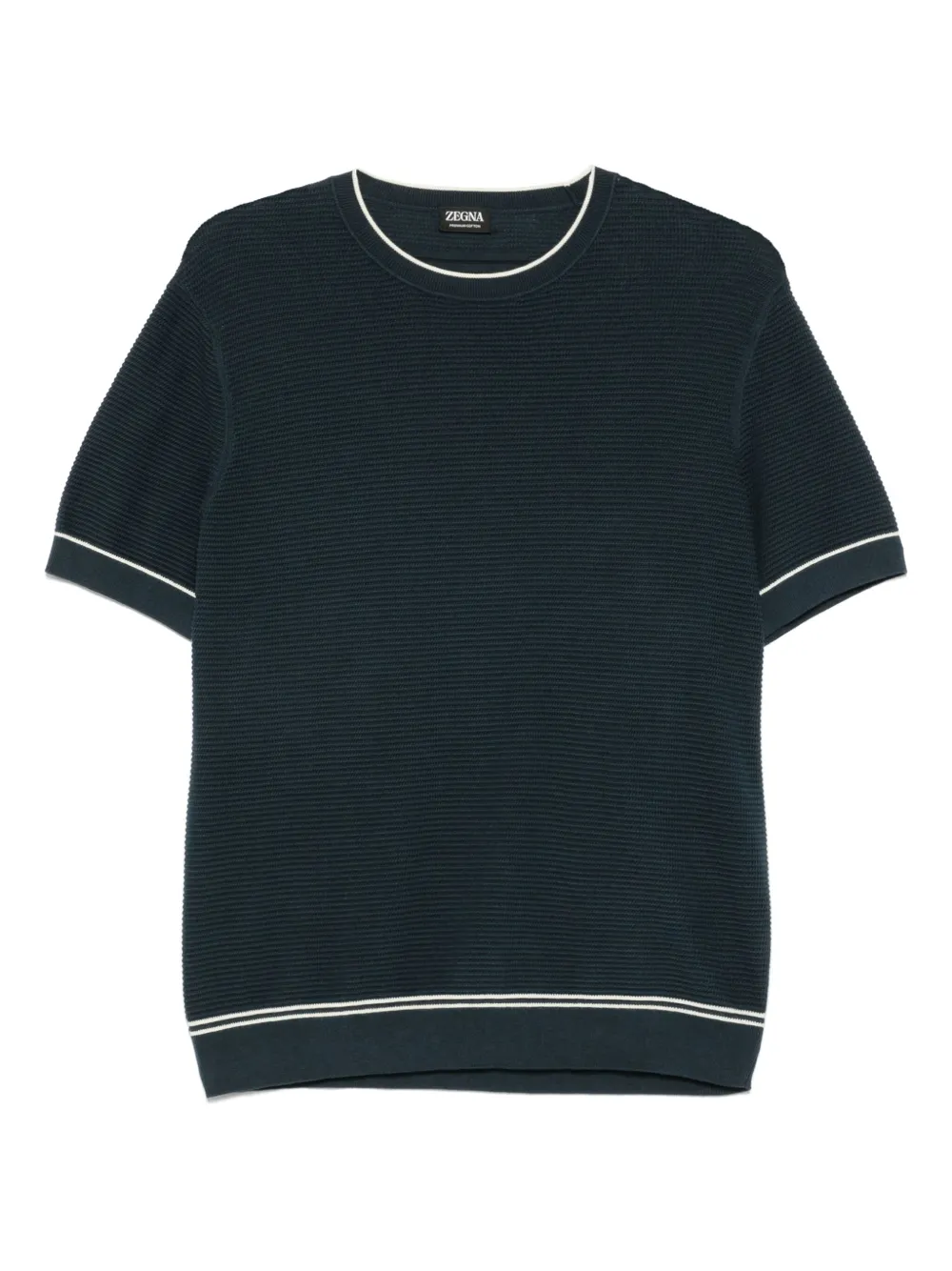 Zegna Katoenen T-shirt Blauw