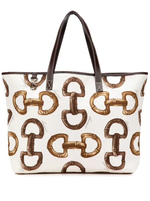 Gucci Pre-Owned 2000-2015 Horsebit Tote Bag aus Canvas