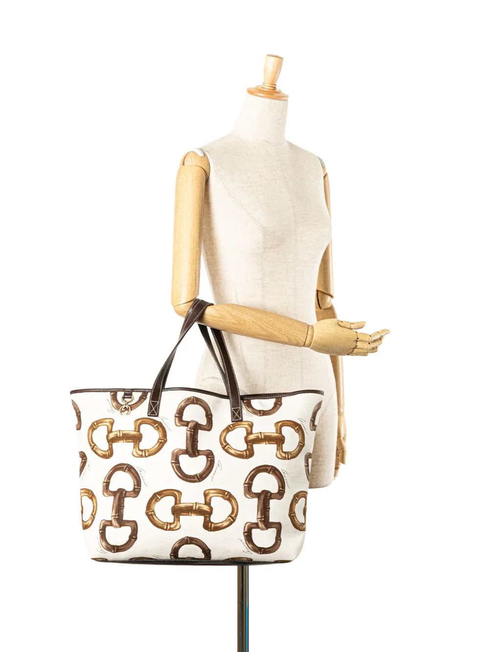 Gucci Pre-Owned 2000-2015 Printed Canvas Horsebit tote bag | Pre-Owned | Image 2