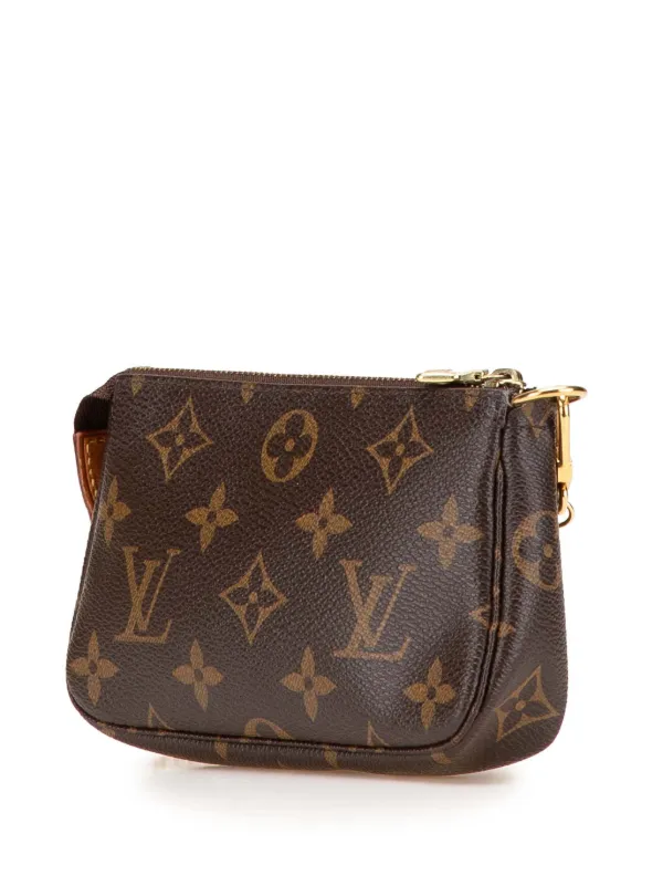 Louis Vuitton Pre-Owned 2013 Monogram Mini Pochette Accessoires Handbag  Brown FARFETCH IN