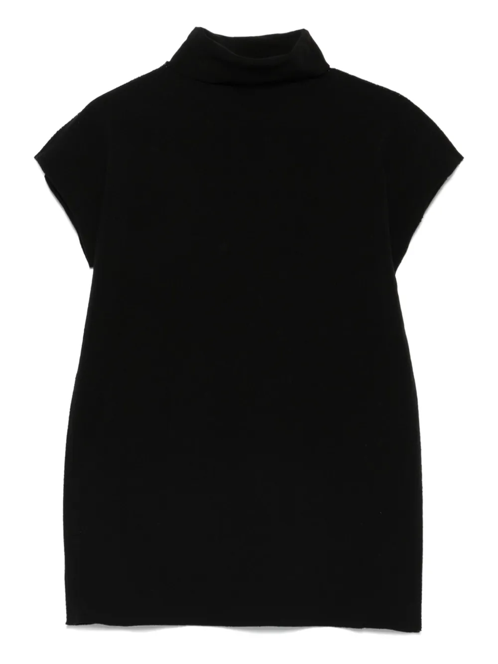 Issey Miyake short-sleeve turtleneck top | Black | Image 1