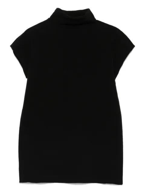 Issey Miyake short-sleeve turtleneck top