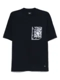 FENDI bandana-print T-shirt - Blue