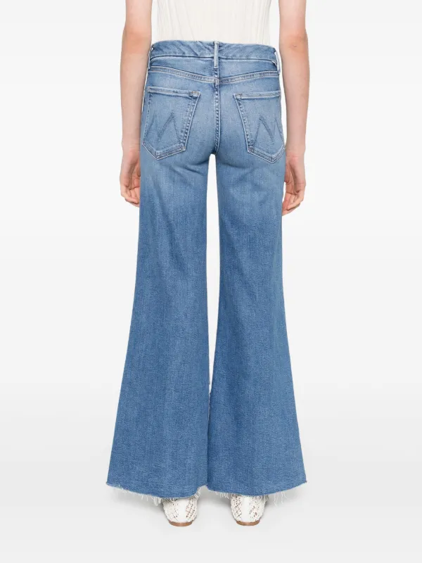 デニム・ジーパン MOTHER Cotton blend jeans with back logo label Blu MOTHER cotton-blend Jeans | Blue | FARFETCH