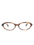 GIGI STUDIOS Thrive 003 oval-frame glasses - Brown