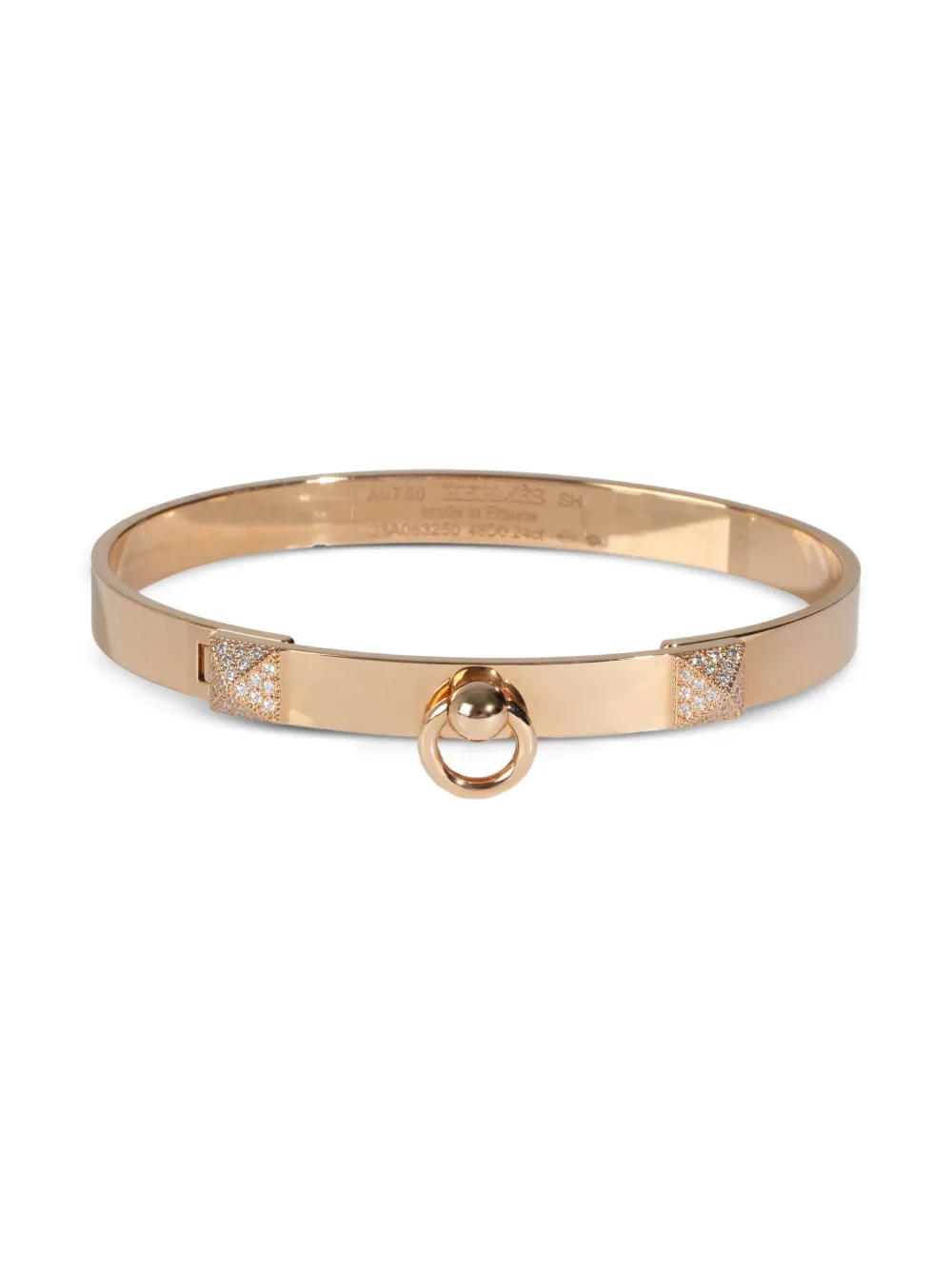 Hermès Pre-Owned Collier de Chien ブレスレット 18Kローズゴールド - ゴールドトーン Hermès Pre-Owned Collier de Chien ブレスレット 18Kローズゴールド - ゴールドトーン