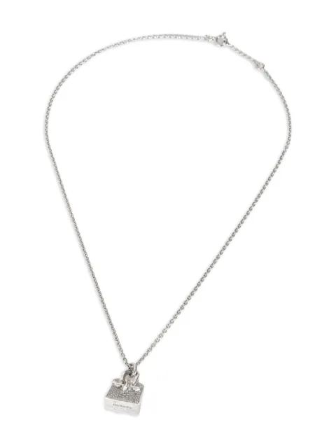 Hermès Pre-Owned collar Birkin Amulette en oro blanco de 18 ct