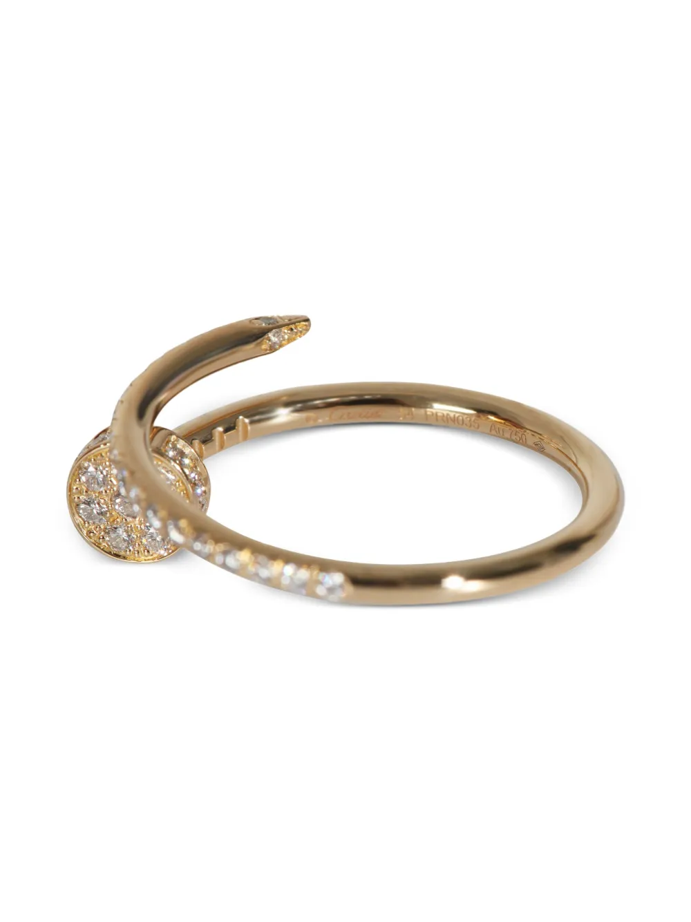 Cartier 1970s 18K yellow gold small Juste Un Clou diamond ring | Image 2