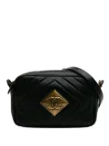 CHANEL Pre-Owned 2015-2016 Chevron Lambskin Pyramid CC Camera Bag crossbody bag - Black