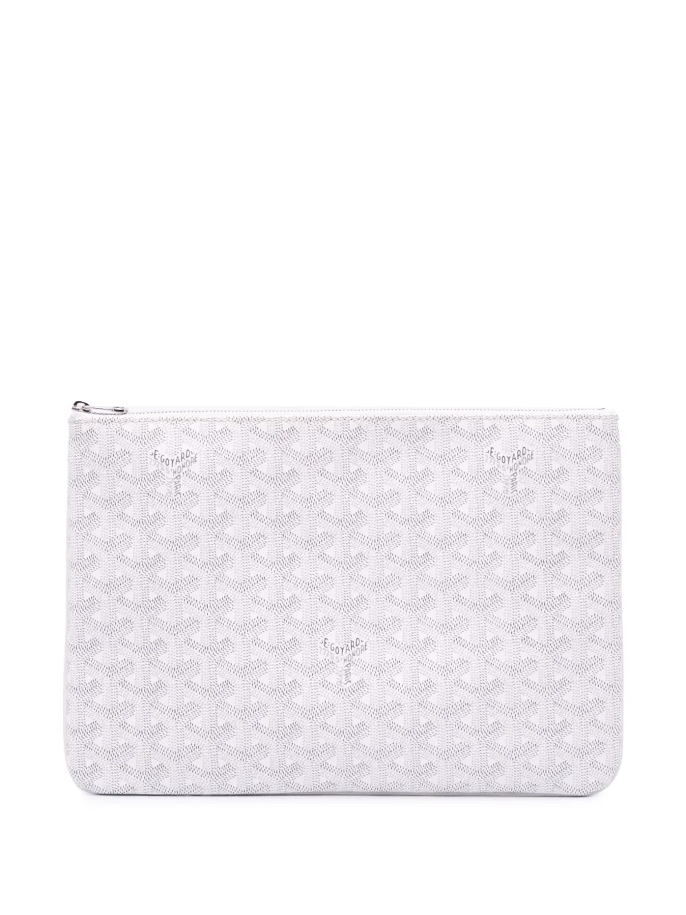 Goyard Pre-Owned 2020 ゴヤールディン セナ MM クラッチバッグ - ホワイト Goyard Pre-Owned 2020 ゴヤールディン セナ MM クラッチバッグ - ホワイト