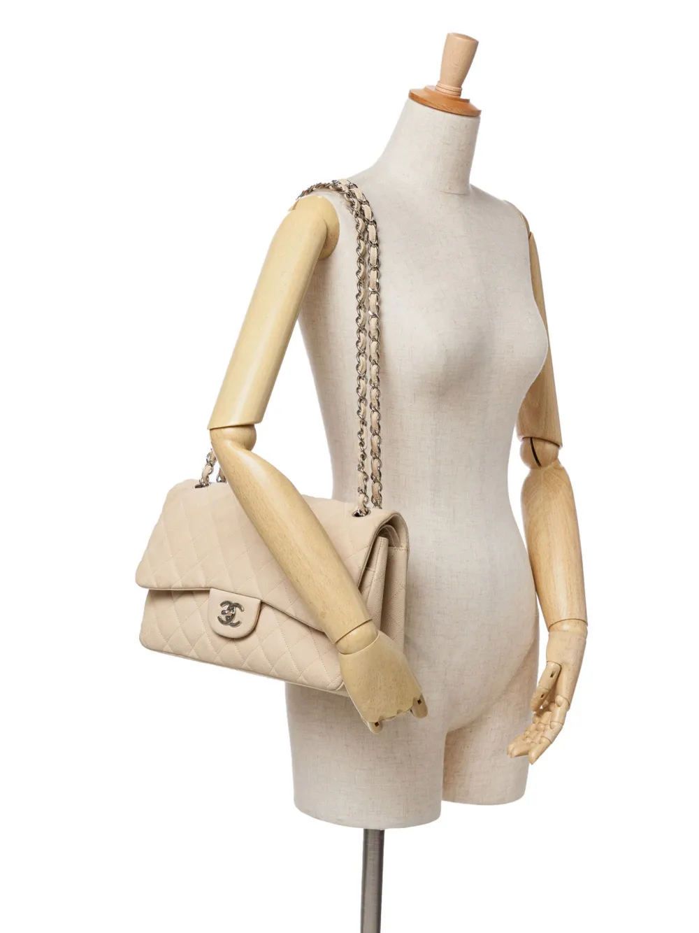 CHANEL Pre-Owned 2013-2014 Jumbo Classic Caviar Double Flap shoulder bag | Pre-Owned | Image 2
