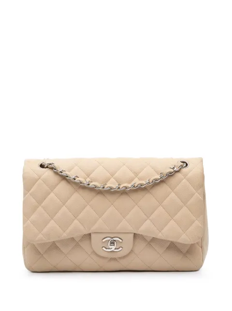 CHANEL Pre-Owned 2013-2014 Jumbo Classic Caviar Double Flap shoulder bag