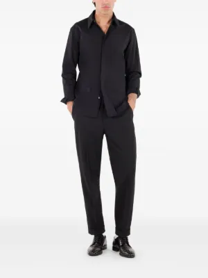 roberto cavalli slim fit dress shirt Shop Just Cavalli Black Fashion Slim Fit Shirt Online – Iconic India main image 1