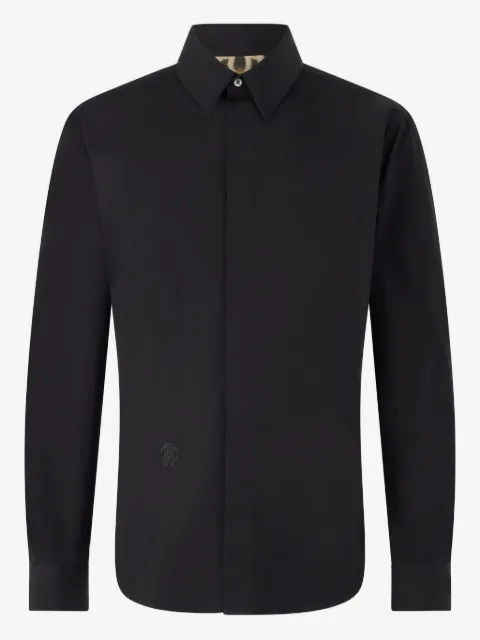 Roberto Cavalli logo-embroidered shirt