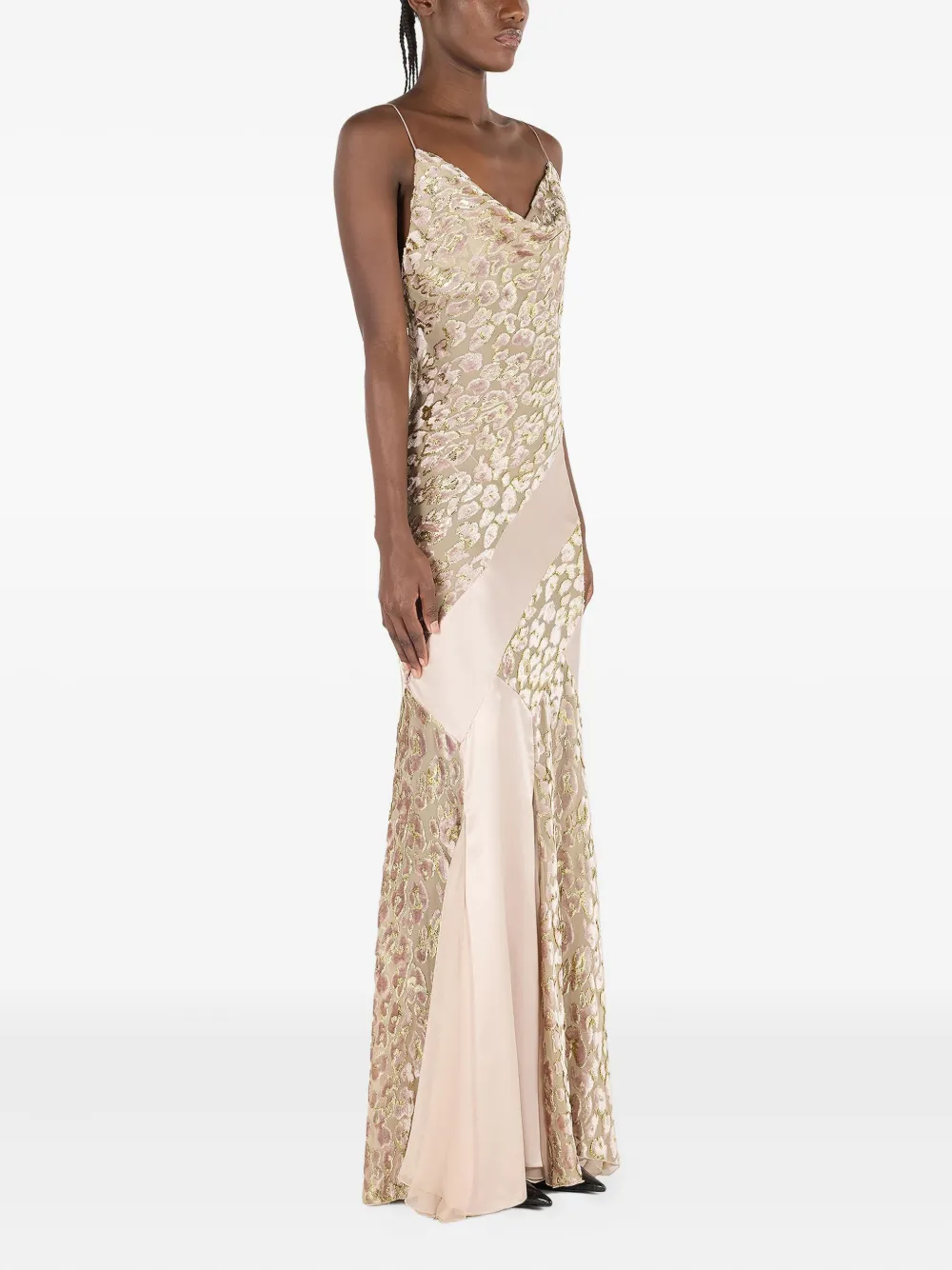 Roberto Cavalli Jurk met col Roze