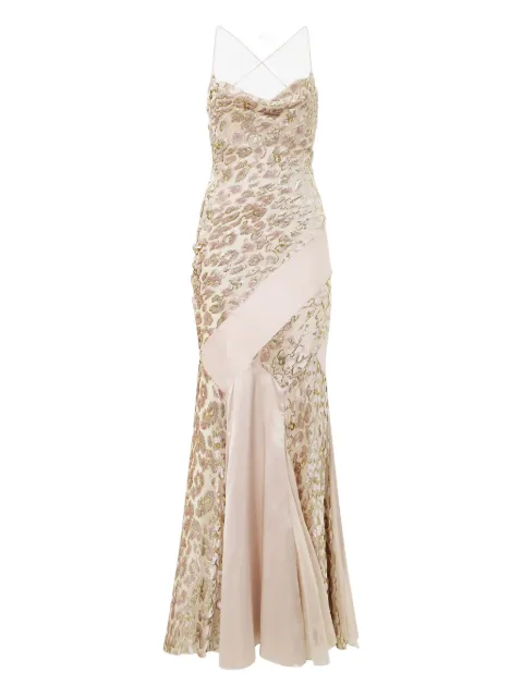 Roberto Cavalli cowl-neck dress
