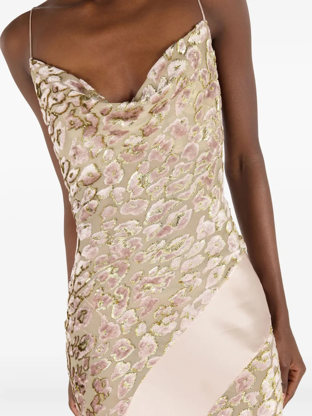 Roberto Cavalli Jurk met col Roze