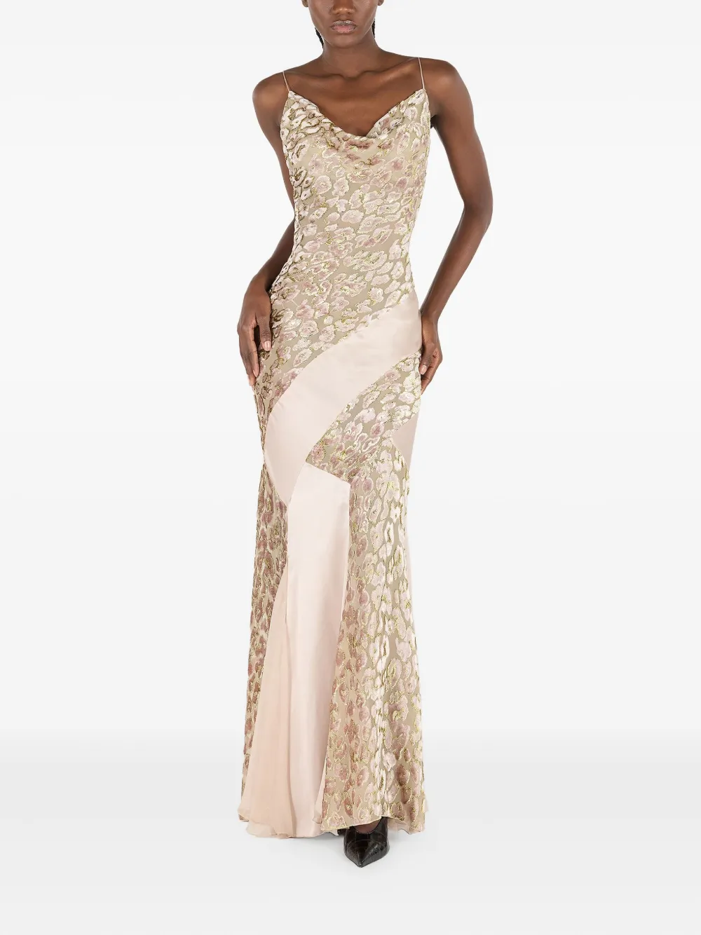 Roberto Cavalli Jurk met col Roze