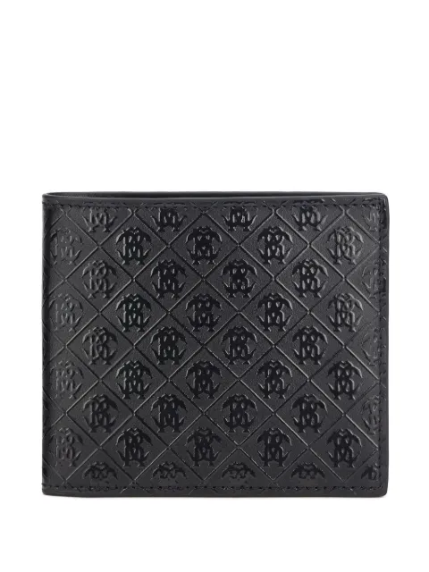 Roberto Cavalli monogram-embossed bi-fold wallet