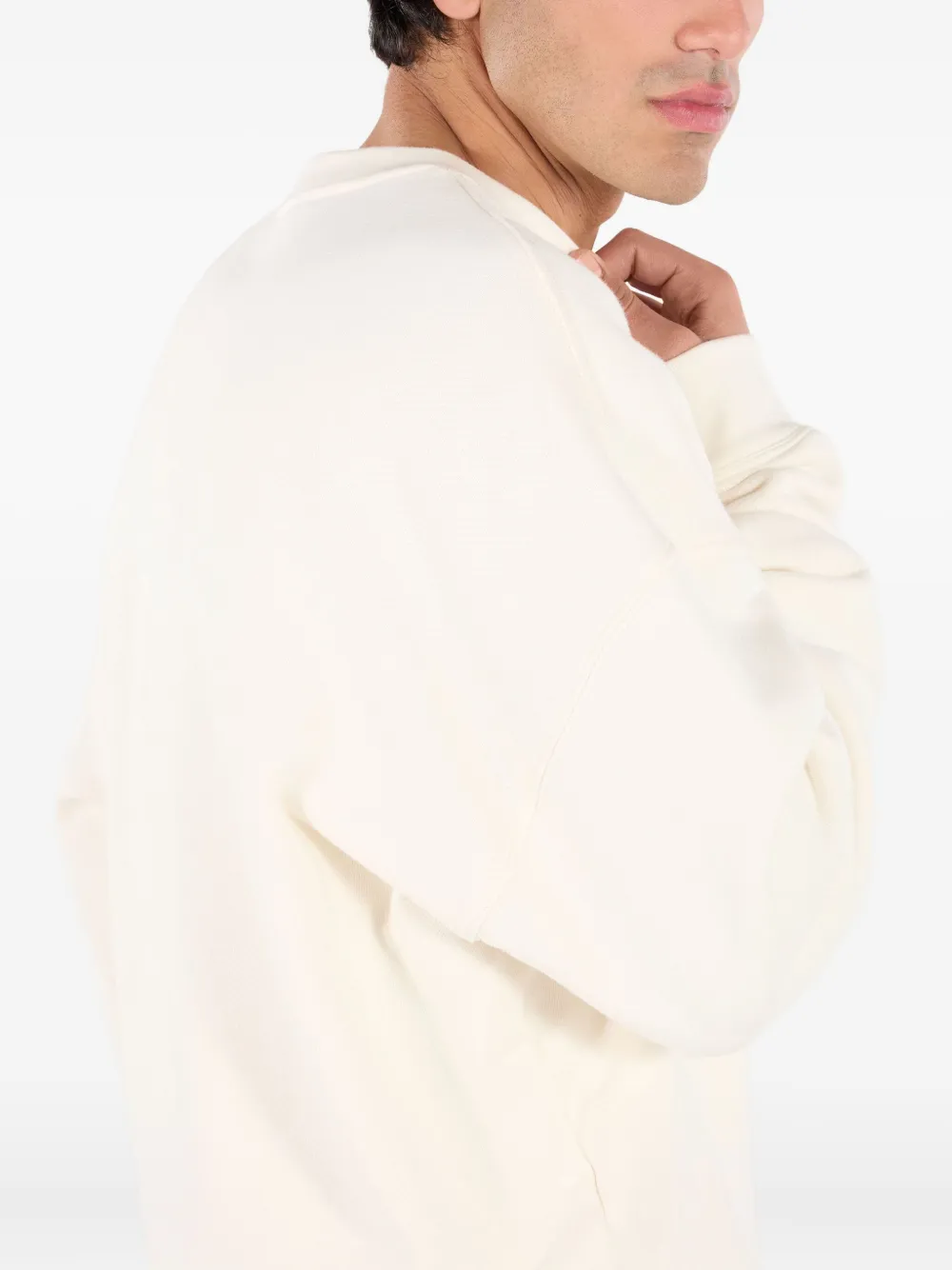Roberto Cavalli Monogram-embroidered Sweatshirt In White