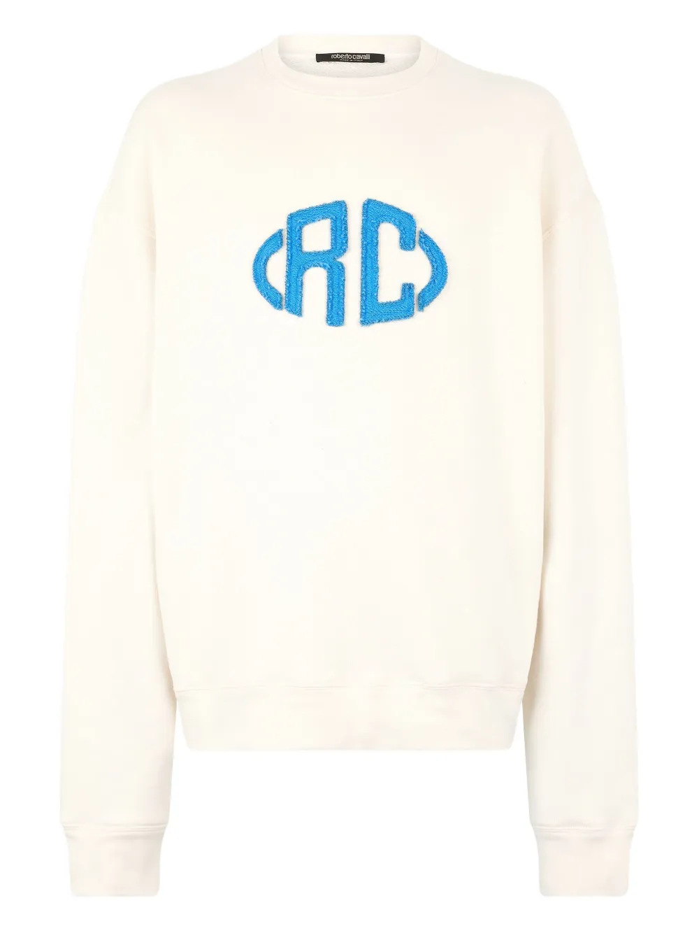 Roberto Cavalli monogram-embroidered sweatshirt | White | Image 1