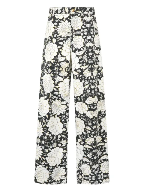 Roberto Cavalli floral-print jeans