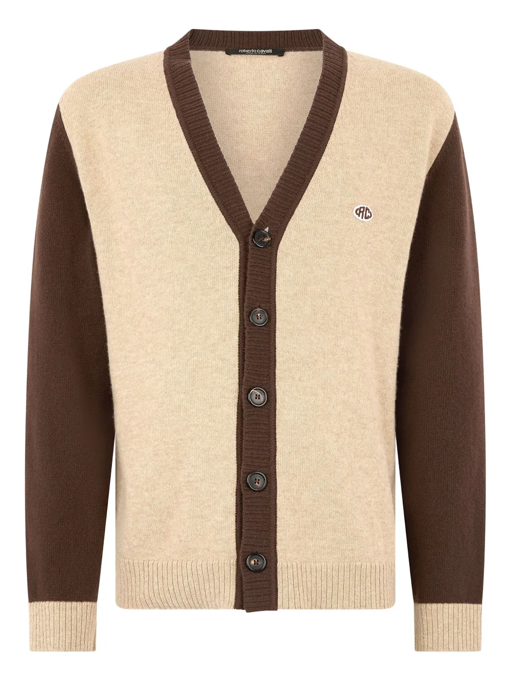 Roberto Cavalli Tweekleurig vest Beige
