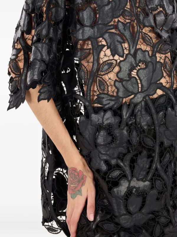 イタリア製 roberto cavalli 黒 レース 40 Roberto Cavalli floral-lace Top | Black | FARFETCH