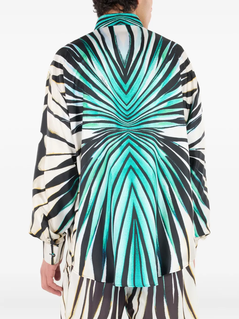 Roberto Cavalli Overhemd met print Zwart