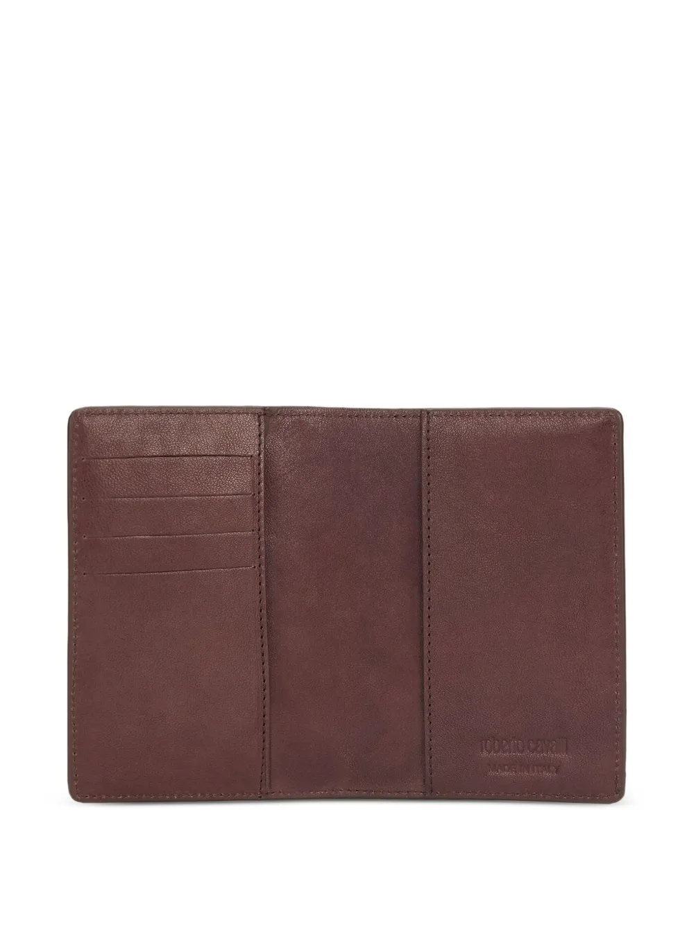 Roberto Cavalli Leren portemonnee Bruin