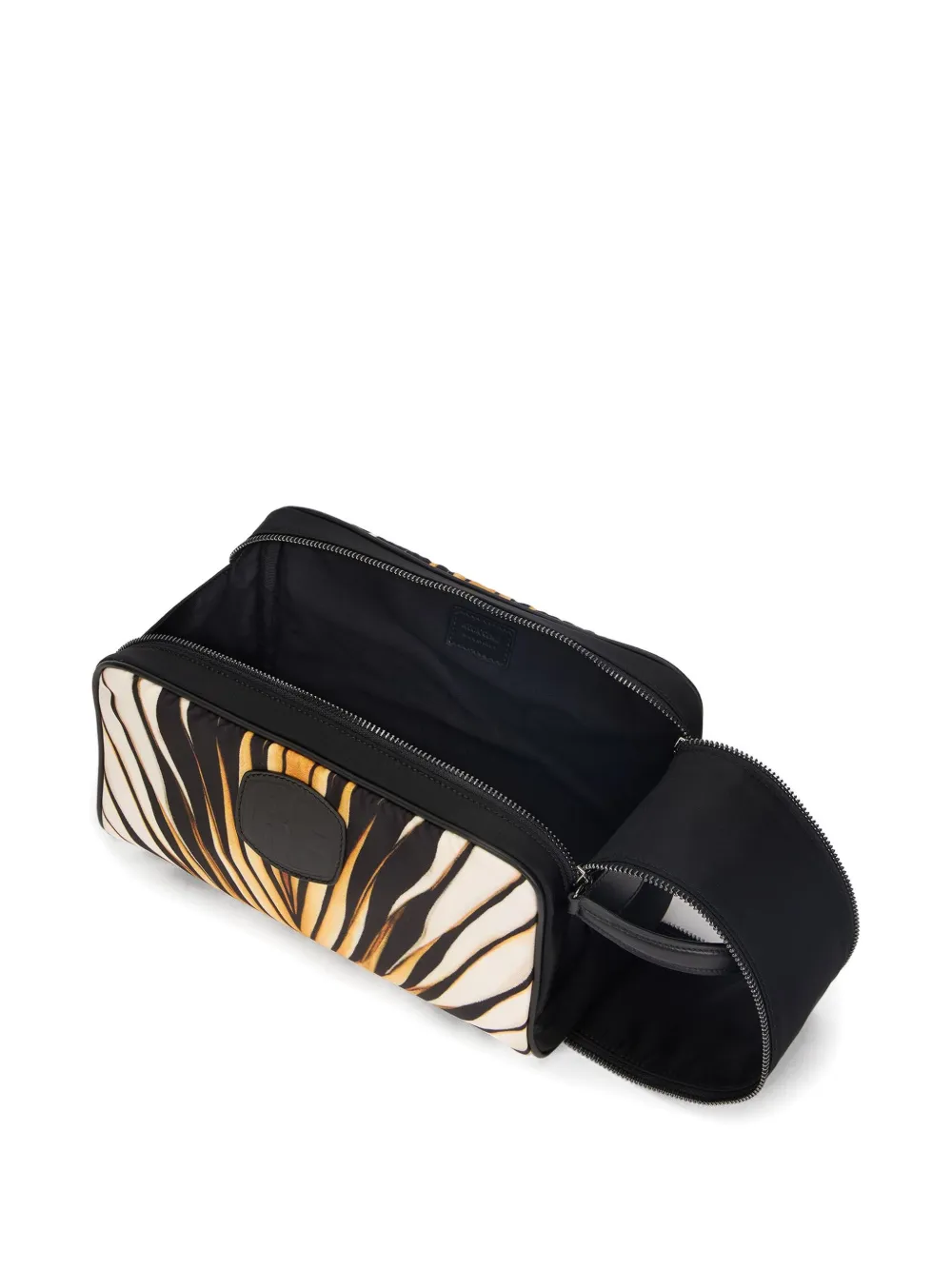 Roberto Cavalli Ray Of Gold Wash Bag In Gold
