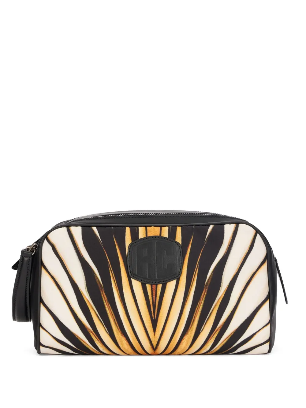 Roberto Cavalli Ray Of Gold Wash Bag In Gold