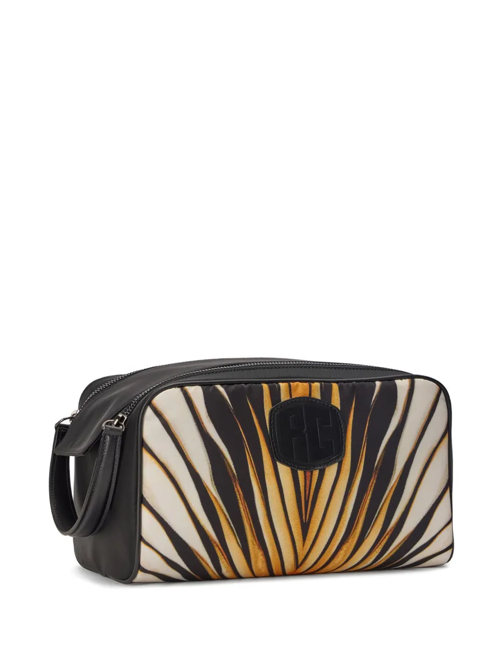 Roberto Cavalli Ray Of Gold Wash Bag In Gold