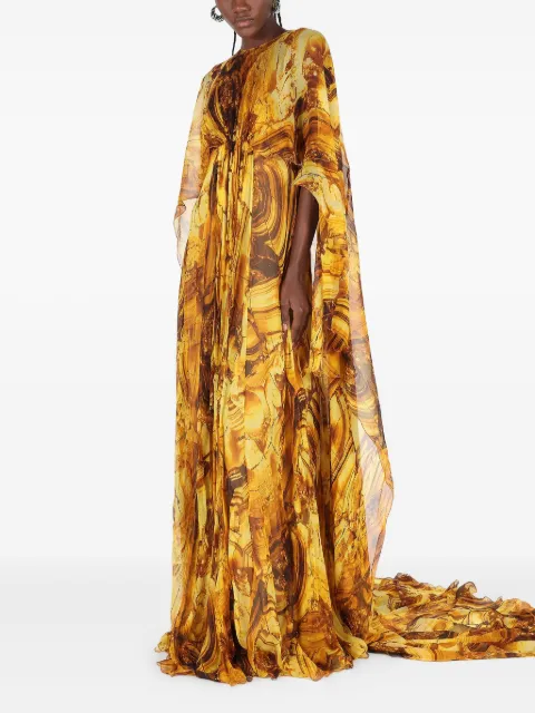 Roberto Cavalli シルクマキシドレス